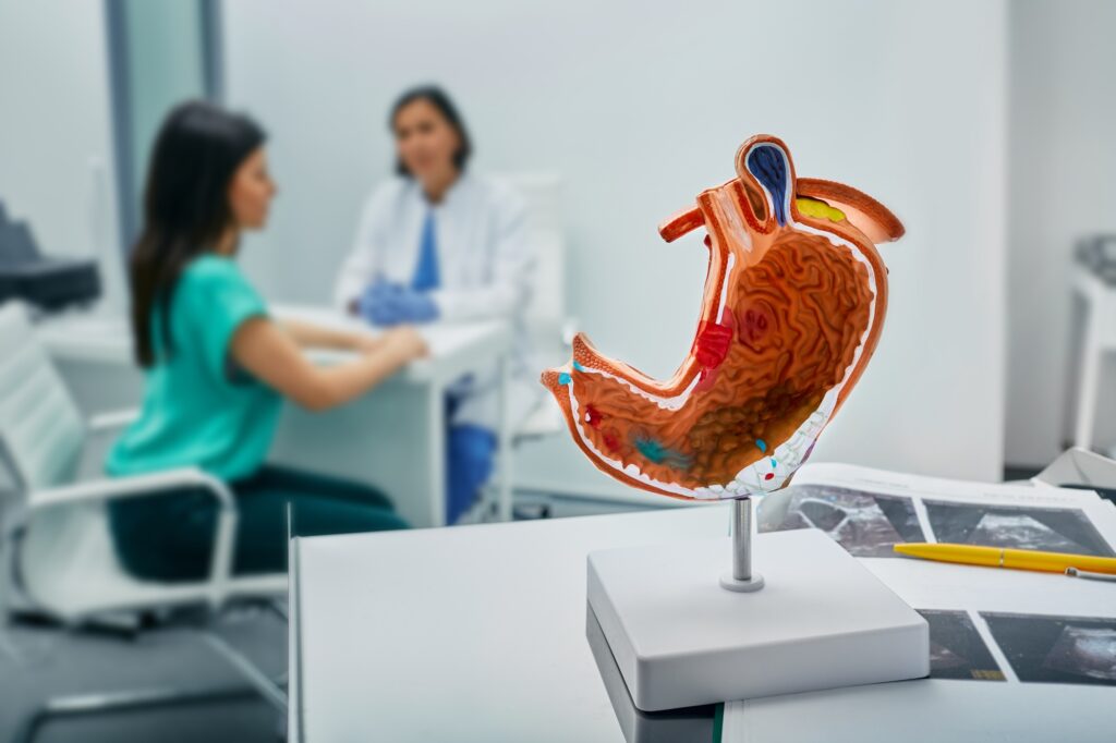 Gastroenterology. Gastroenterologist consultation, treatment of stomach diseases and ulcers