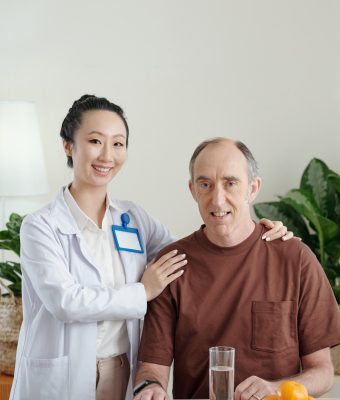 Caregiver Supporting Patient